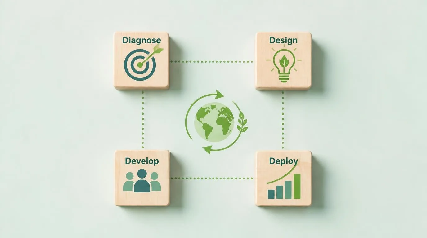 The 4D Framework: Diagnose, Design, Develop, Deploy